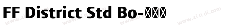 FF District Std Bo字体转换